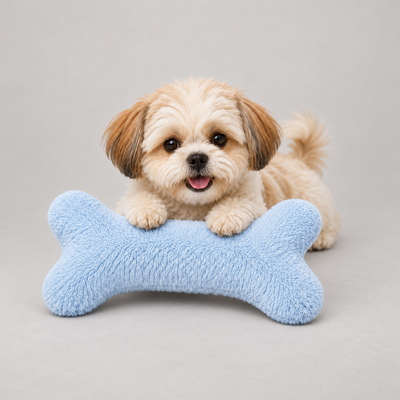 Ultra Soft Bone Shape Pet Pillow – AQUA BLUE