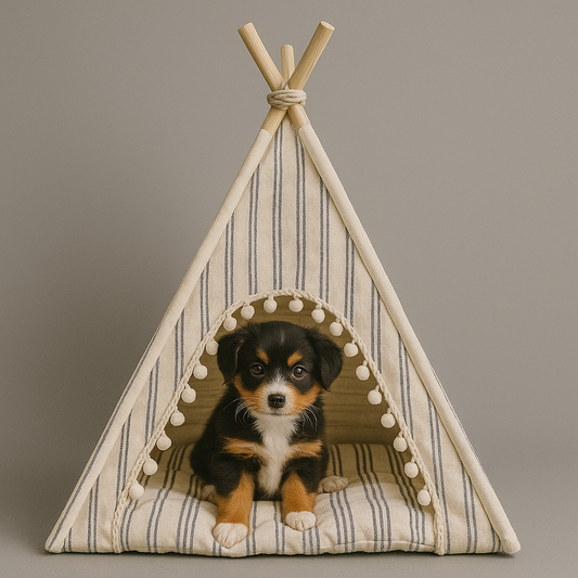 Nordic Stripe Pet Tent – view 2