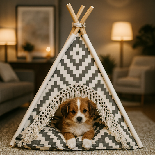 Geo Weave Pet Tent