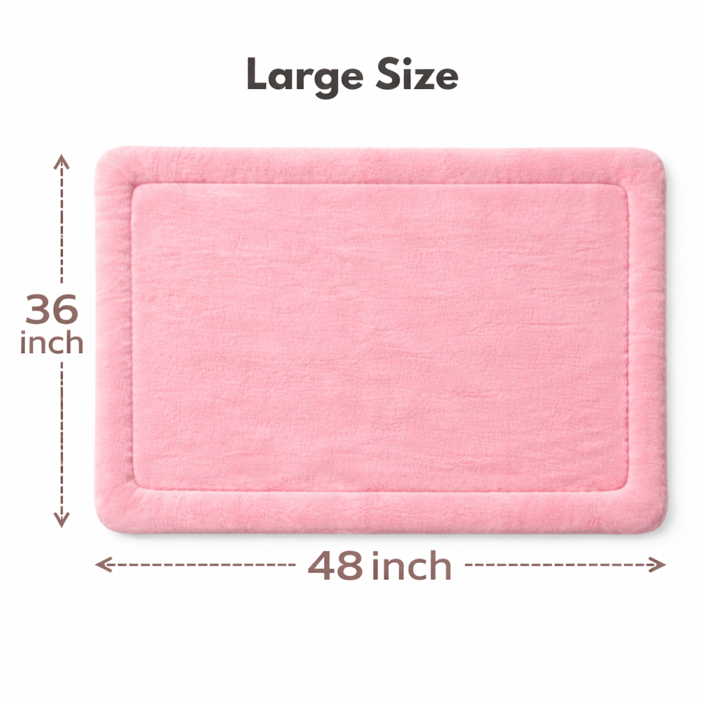 Plush pet floor mat – soft texture detail