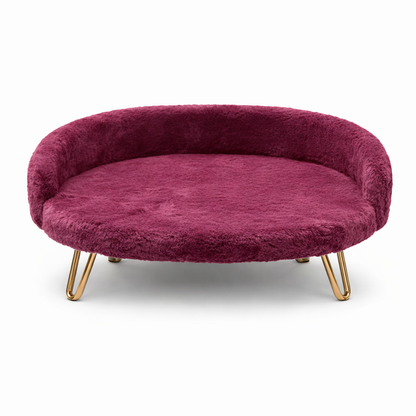 Burgundy Sofa Pet Bed – view 3