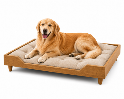 Wooden Orthopedic Pet Bed – view 2