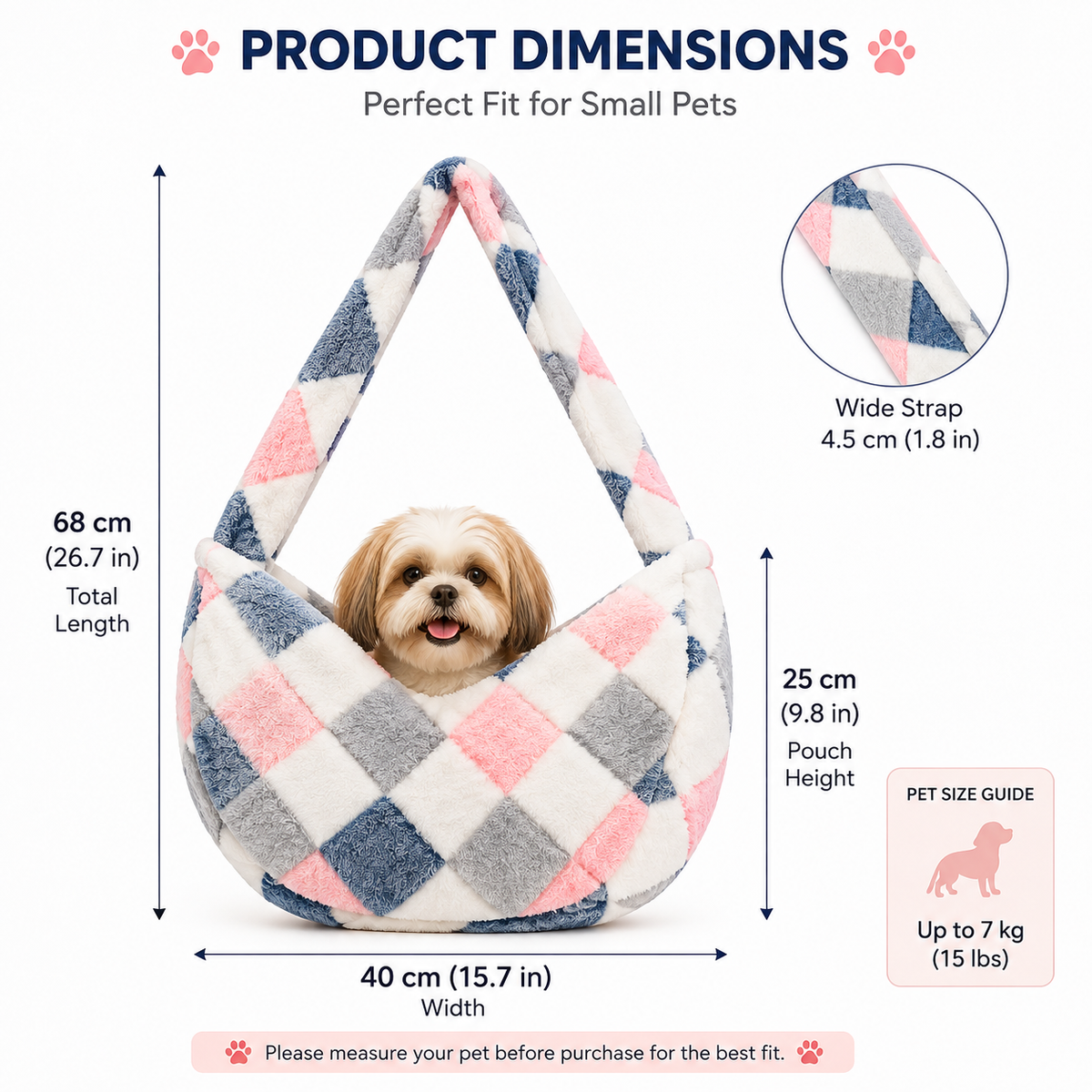 SnuggleGo Pet Carrier Sling Style 3 – view 3