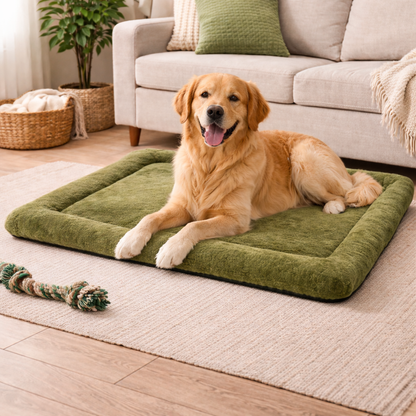 Ultra-Soft Plush Pet Floor Mat – Green