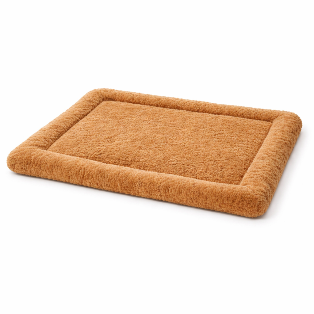 Plush Pet Floor Mat Camel Brown – view 2