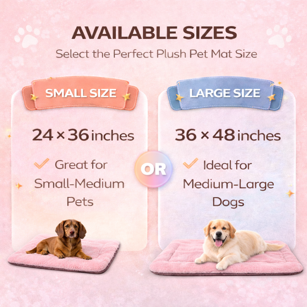 Plush pet floor mat – features