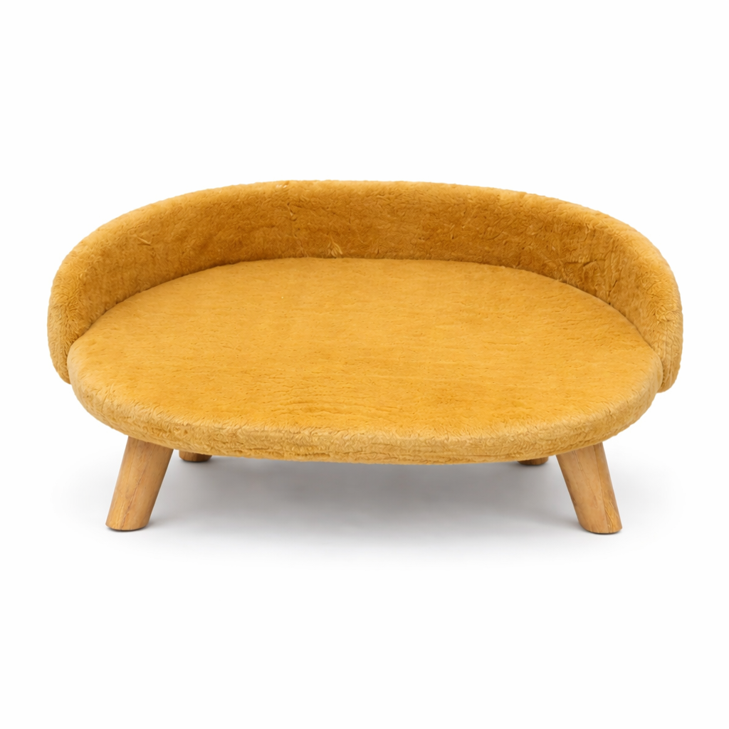 Golden Brown Sofa Pet Bed – view 3