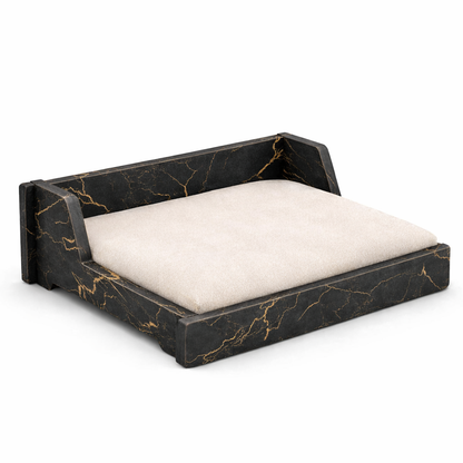 SmartLivin Pet Bed Black Gold Marble – view 3