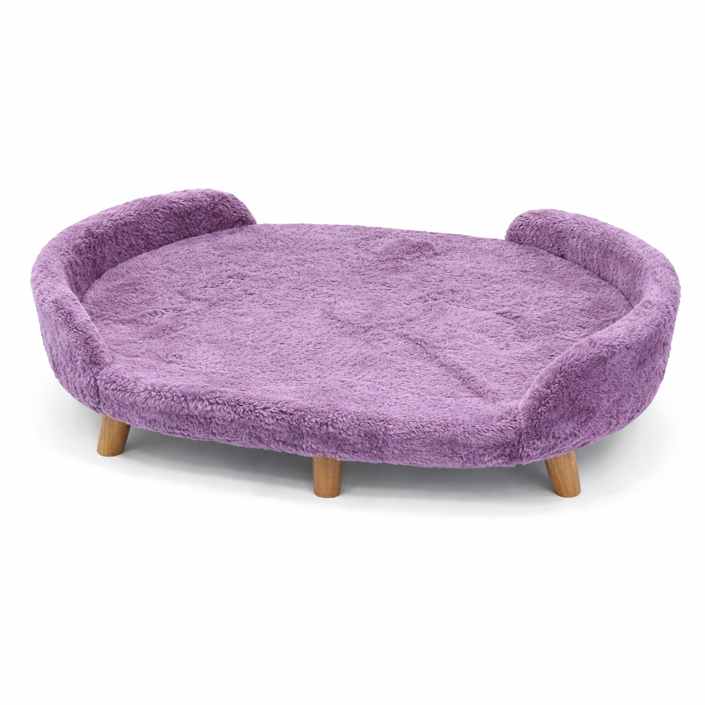 Raised Dog Sofa Bed Lavender – view 3