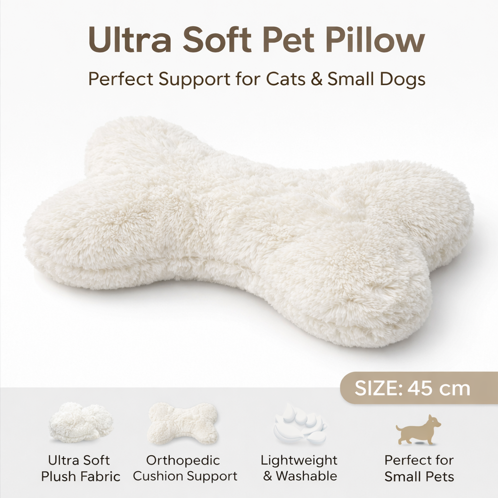 Bone shape pet pillow – dog resting