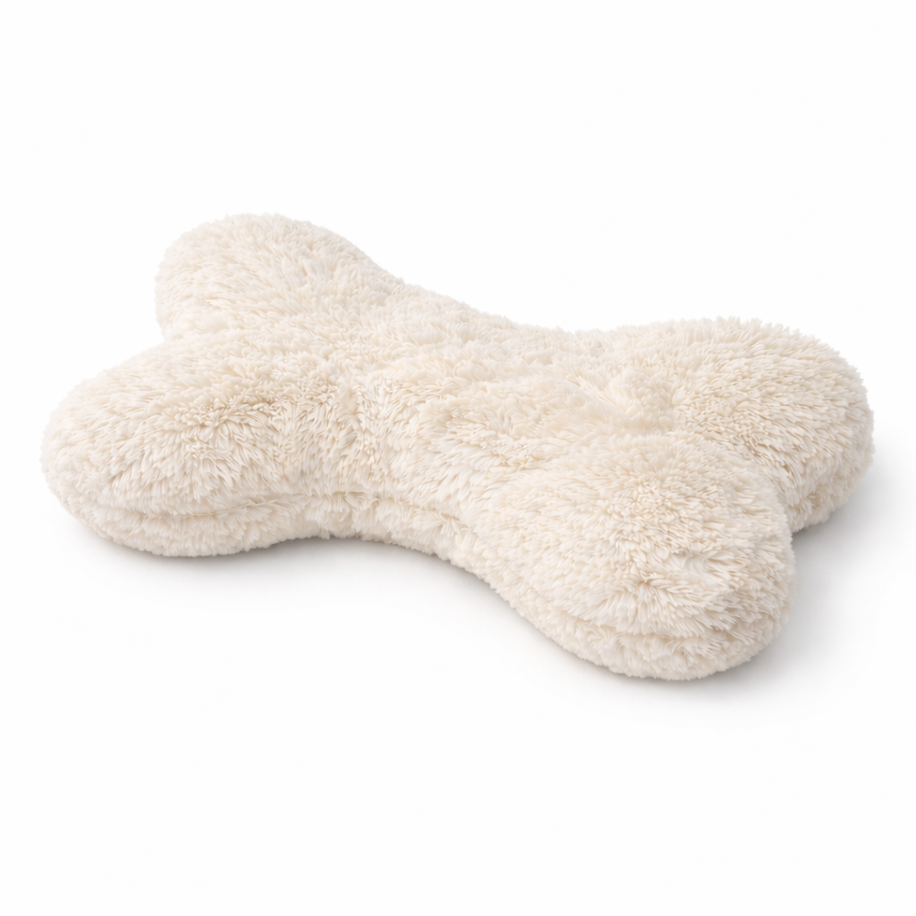 Bone Shape Pet Pillow Ivory – view 2