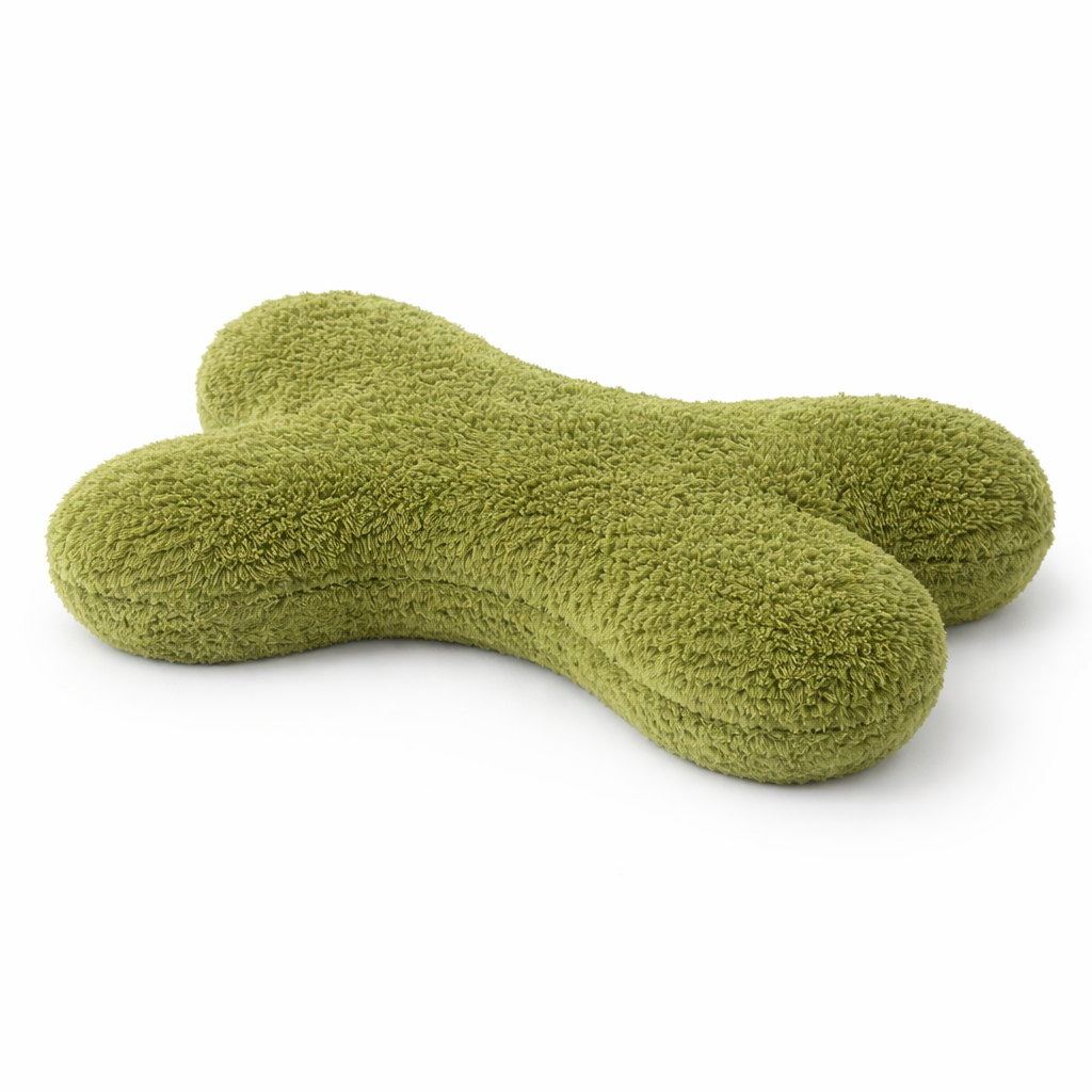 Bone Shape Pet Pillow Green – view 2