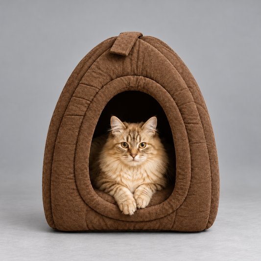 Cocoa Comfort Pet Cave