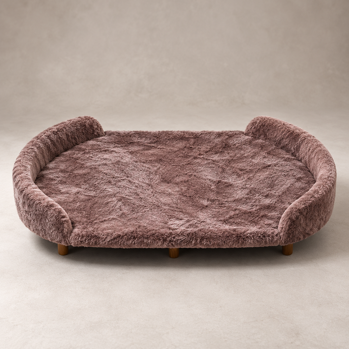Luxe Raised Pet Sofa Bed for Large Dogs – Dusty Mauve | XL, XXL & XXXL Sizes