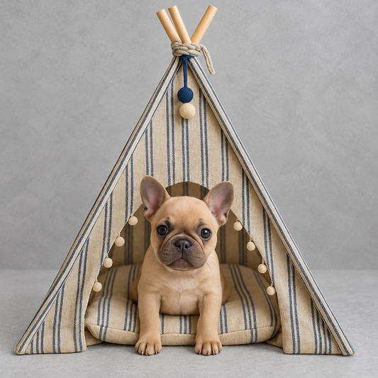 Coastal Stripe Pet Tent
