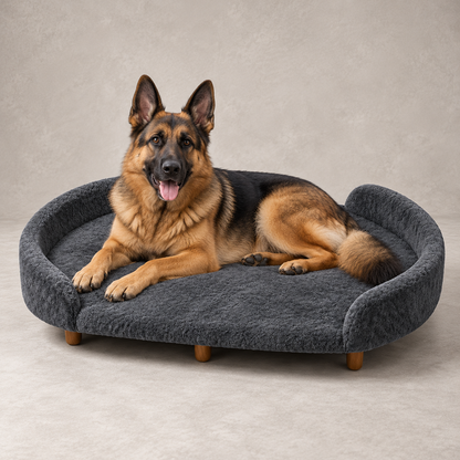 Luxe Raised Pet Sofa Bed for Large Dogs – Forest Green | XL, XXL & XXXL Sizes (Copy)