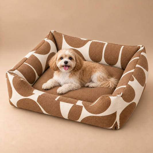 Premium Printed Pet Bed for Dogs & Cats