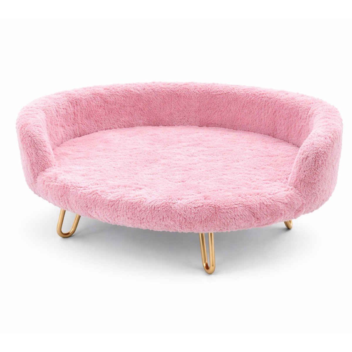 Plush Luxe Pet Bed Light Pink – view 3