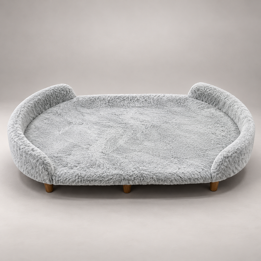 Luxe Raised Pet Sofa Bed for Large Dogs – Dove Grey | XL, XXL & XXXL Sizes