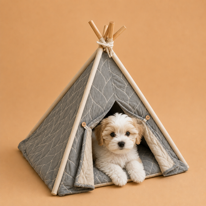 Arctic Quilt Pet Teepee – view 2