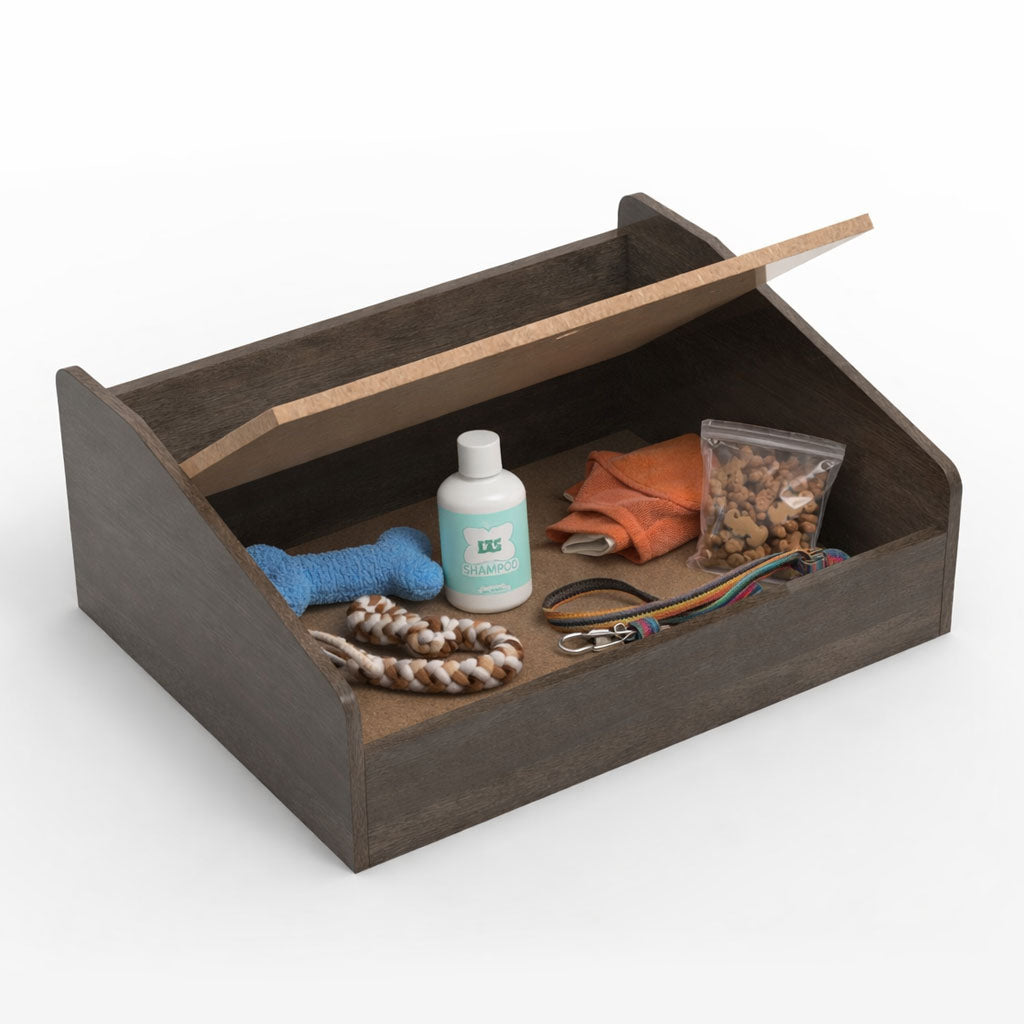 SmartLivin Storage Pet Bed Auburn Oak – view 4