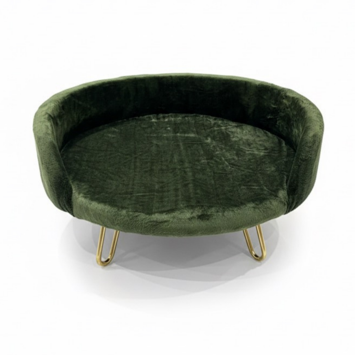 Plush Luxe Pet Bed Dark Green – view 3