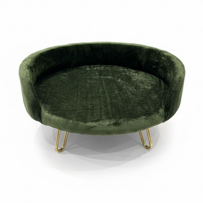 Plush Luxe Pet Bed Dark Green – view 3