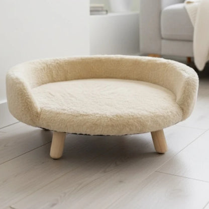 Plush Luxe Pet Bed – Light Salmon