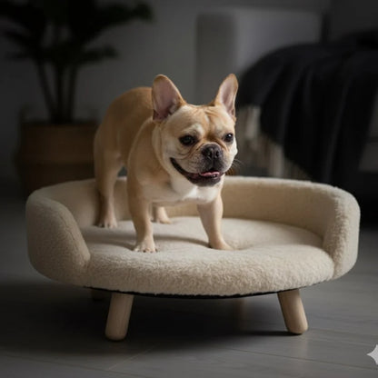Plush Luxe Pet Bed – Light Salmon
