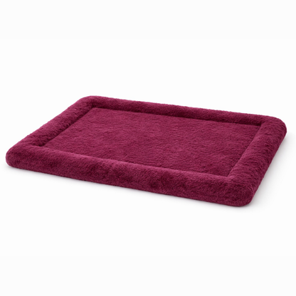 Plush Pet Floor Mat Burgundy – view 2