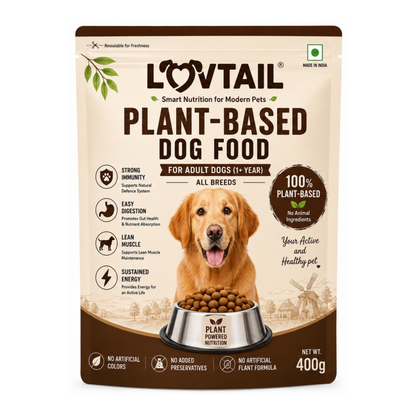 LOVTAIL plant-based adult dog food pack