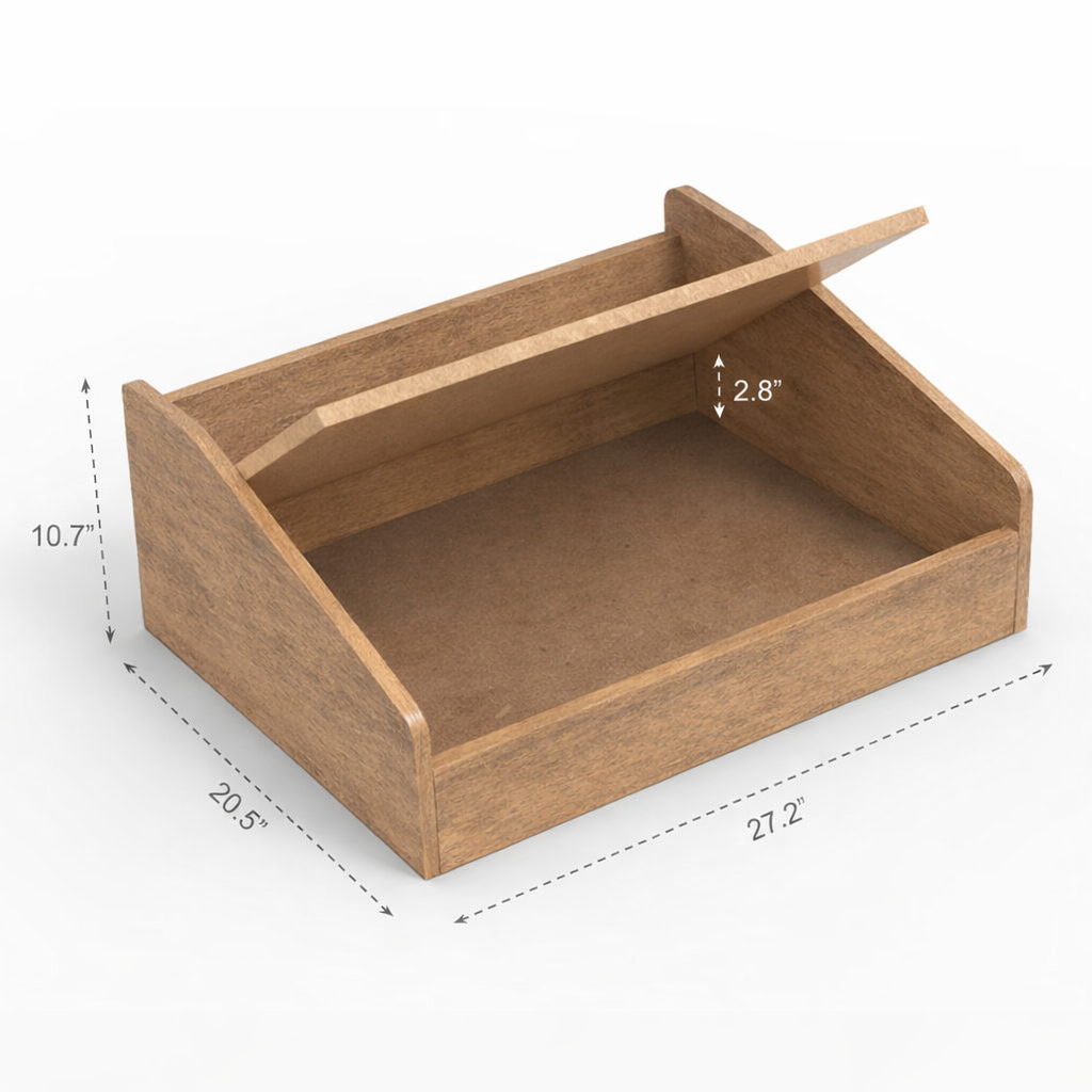 SmartLivin Storage Pet Bed Rustic Bark – view 6